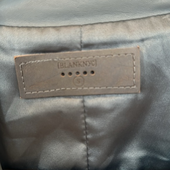 Asymmetrical jacket. Steel gray, almost blue. small. - Picture 3 of 5